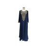Middle East Cross-Border Dubai Loose Plus size Long sleeve Embroidery Dress Arabic Solid Women clothes Robe Dress