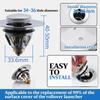 Bullet Core Push Type Stainless Steel Deodorant Plug Bathroom Basin Sink Pop Up Drain Stopper Kitchen Bathroom Faucet Accessorie