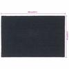 Doormat Dark Grey 65 x 100 cm Coir Fiber Tufted
