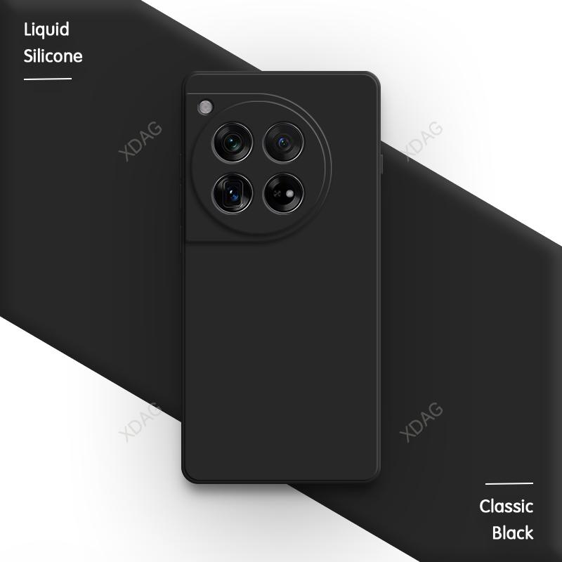 Αρχική Μαλακή Θήκη Κινητού για OnePlus 12 12R 5G Funda Τετράγωνη Αντικραδασμική Υγρή Σιλικόνη Προστασία Κάμερας Υψηλής Ποιότητας Πίσω Κάλυμμα