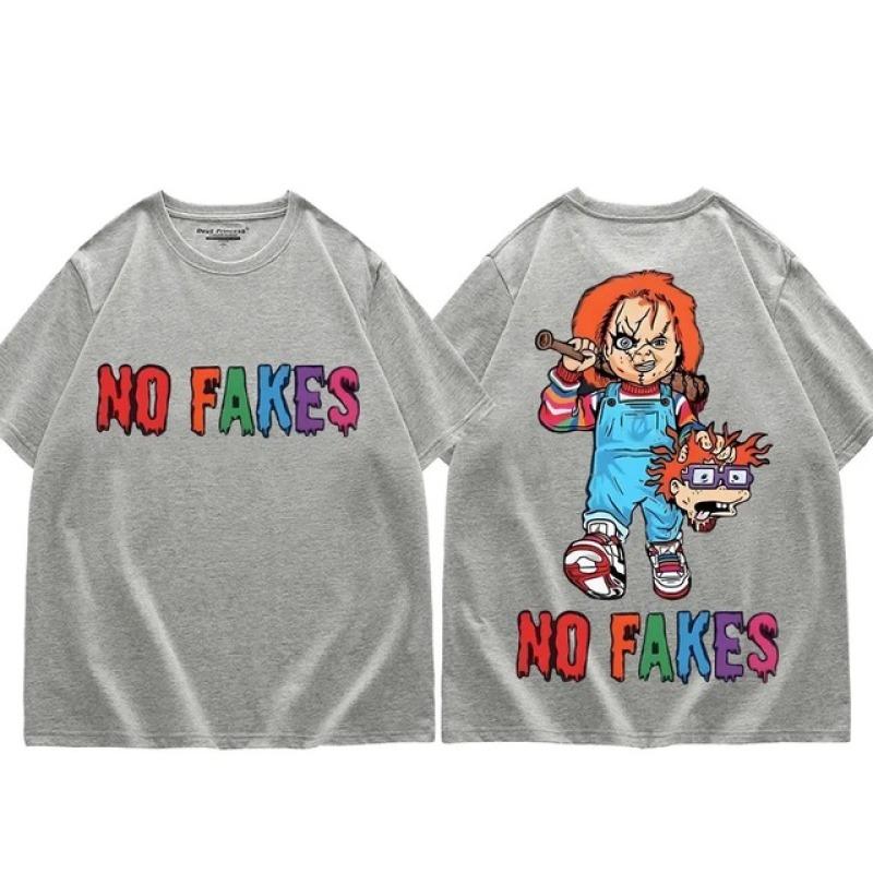 Футболка с рисунком «Ужас без подделки» с рисунком Чака для мужчин и женщин — фото 9