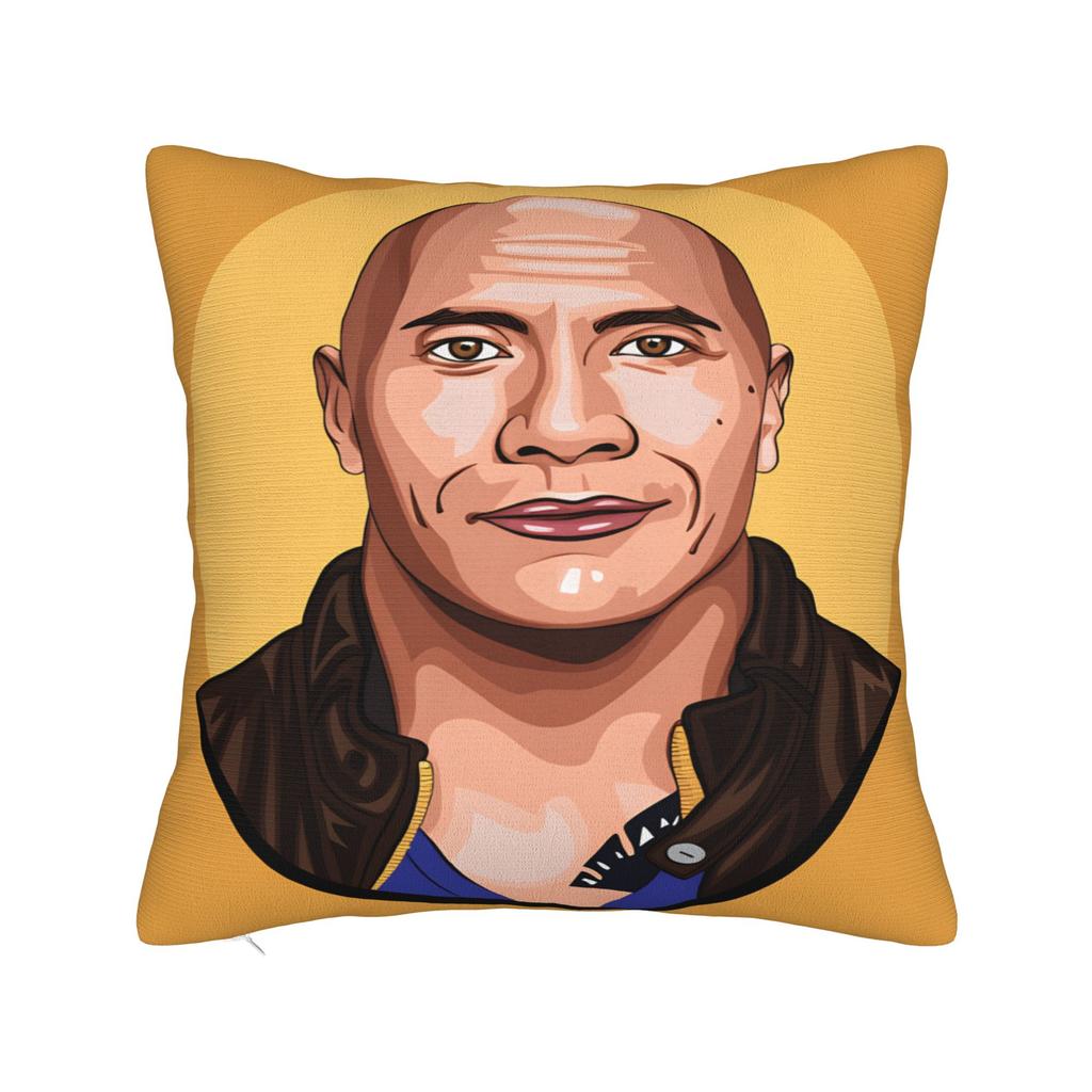 The Rock Face Dwayne Johnsons Pillow Case  Morden Pillow Cover Design Pillowcases For Couch Sofa Bedroom