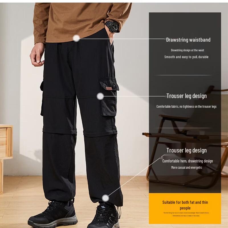 JEEP SPIRIT Men's Loose Straight Cargo Pants