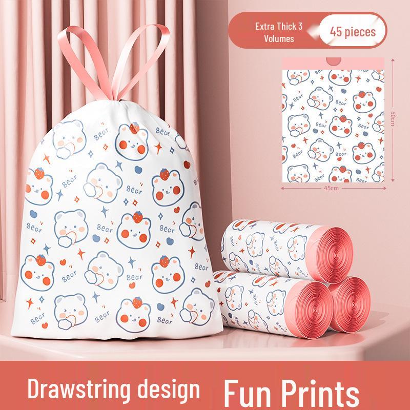 

Мусорные мешки на завязках без слез: Большой, Утолщенный, Бесплатная доставка для дома, кухни или офиса