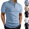 Mens Shirt Short Sleeve Textured  Shirts Casual Summer Collared  T Shirt