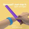 6 Pack Sensory Fidget Toys Slap Bracelets, Textured Silicone Sensory Toys for Kids, Calming Tool for Special Needs, Wearable Anxiety Relief Toys for