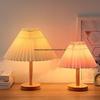 Pleated Nordic Style Table Lamp for Bedroom, Bedside, or Dormitory Décor