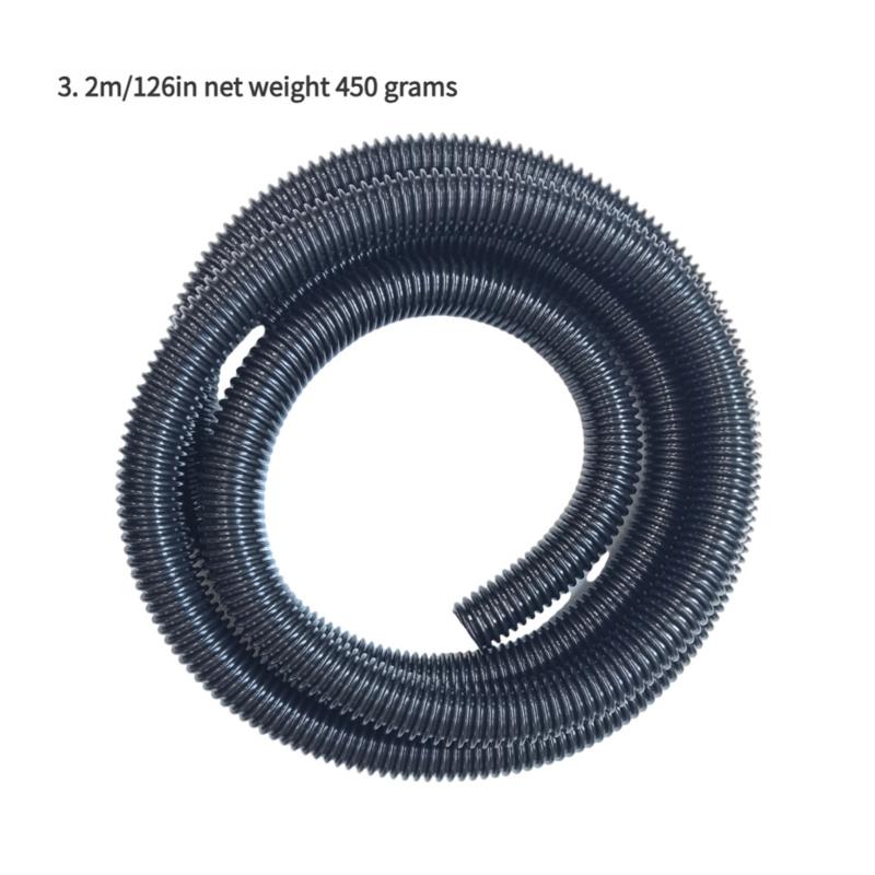 3.2m Plastic Suction Hose Vacuum Cleaner Accessory Plastic Texture Suitable for Multiple Dust Extractors and Tool