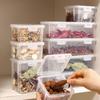 Transparent Plastic Food Storage Box Sealed Jar Moisture-Proof Spice Container Kitchen Storage Organization
