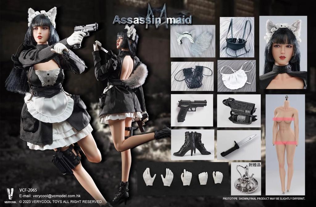 Toys & Hobbies [TOYBARJAPAN] VERYCOOL VCF-2065 Assassin Maid 1/6 Scale Action Figure, Sexy Asian Beauty, Full Set