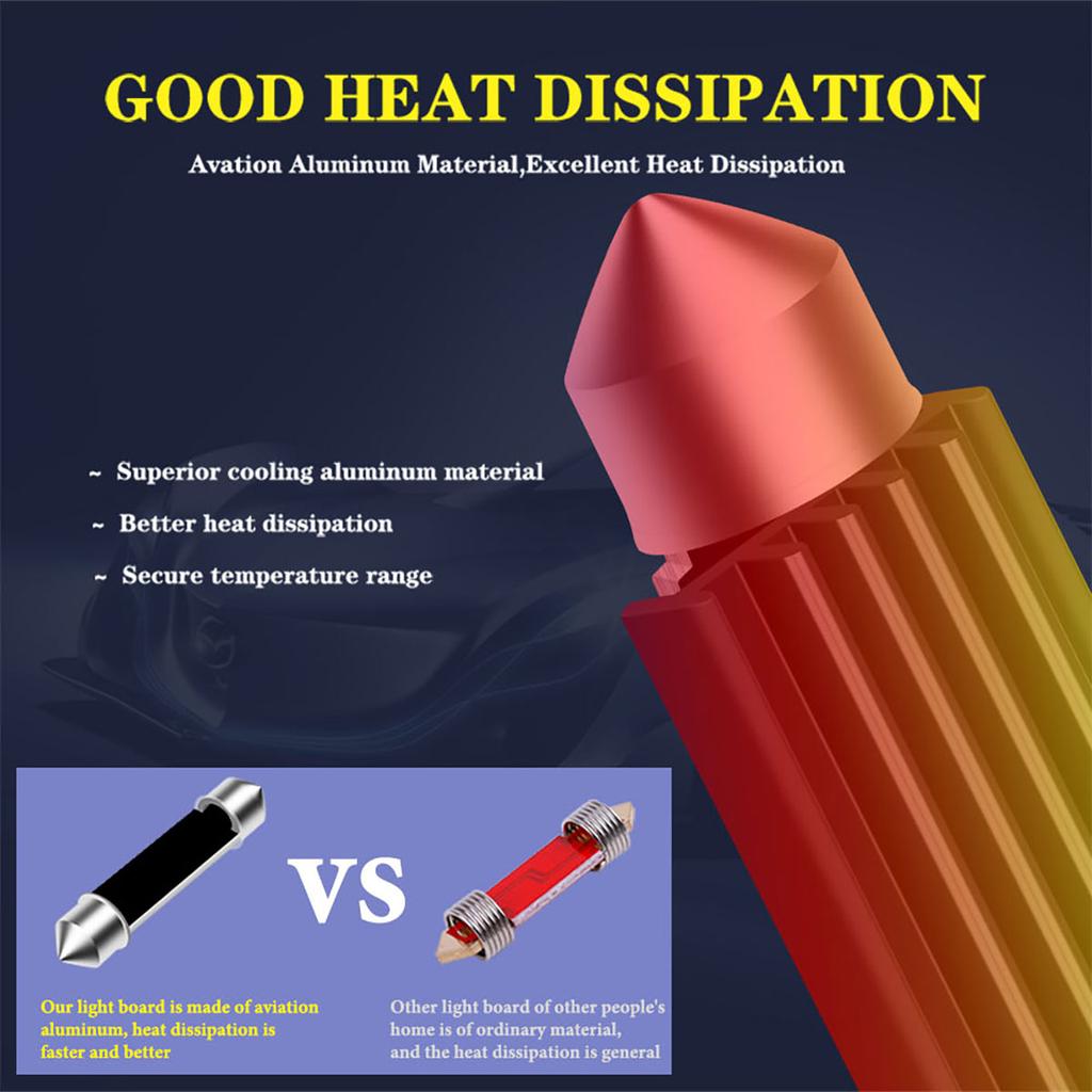 10x Canbus C5W C10W Festoon 41mm Led 39mm 36mm Led 31mm Roof Lighting Reading Light Interior Lights Map Light Ceiling Lamp 6000k