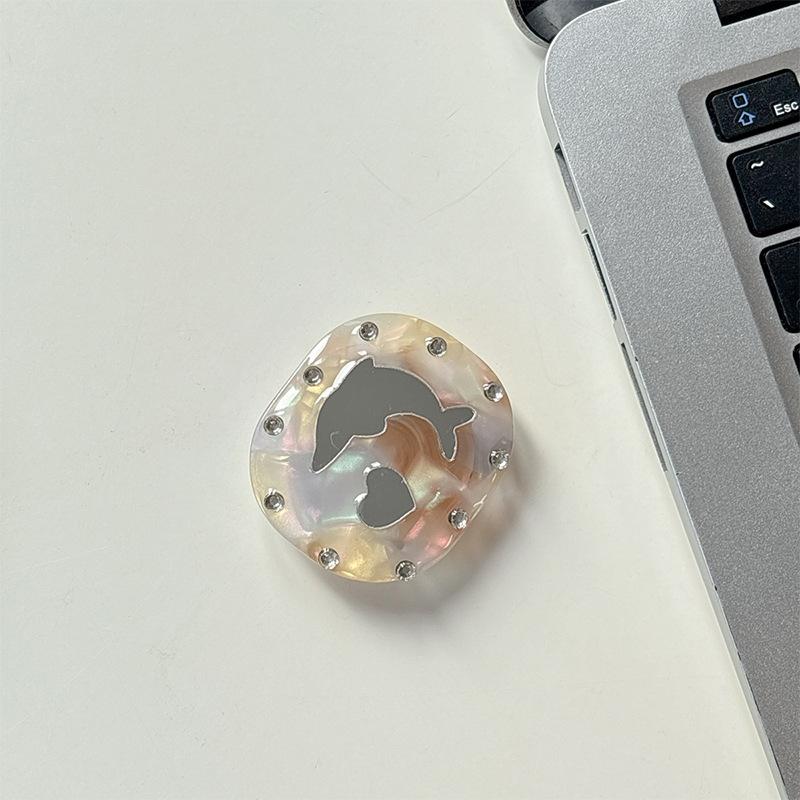 Rhinestone, Mobile Phone, Airbag Holder, Dolphin Mirror, Desktop Drama Support, Retractable Folding And Pasting, Ring Makeup Mirror.