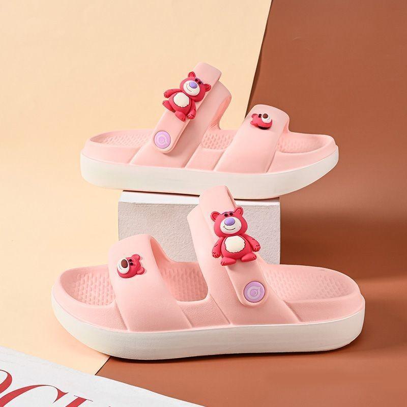 Breathable And Lightweight Pink Girls Sandals Soft Bottom Summer Beach Footwear