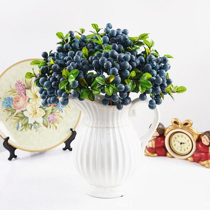 3τμχ Διακόσμηση Γάμου Τεχνητά Μούρα Προσομοίωσης Λουλούδια Φρούτα Διακόσμηση Σπιτιού