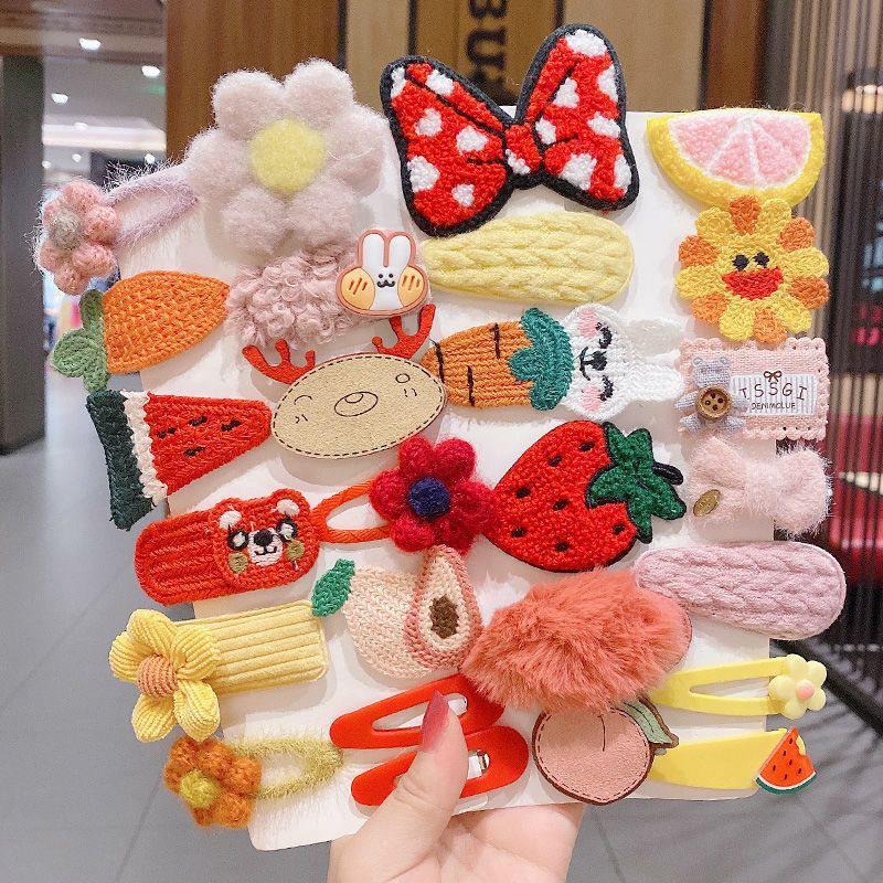 Autumn/Winter 2025 Lambswool Plush Hair Clip: Cute BB Clip Headwear for Women & Children