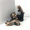 Zombies With Lamp Statue Garden Decor For Home Yard Lawn, Halloween Creepy Zombie Sculpture