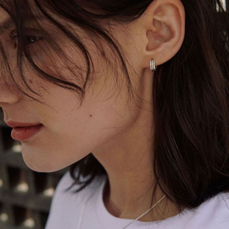 Verte [925 Silver] Deux.silver.183 / Fort Earring