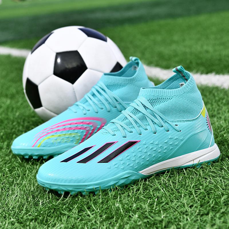 

Foreign trade men s football shoes TF short nails broken nails long nails large size high top training shoes professional sports shoes non-slip 45