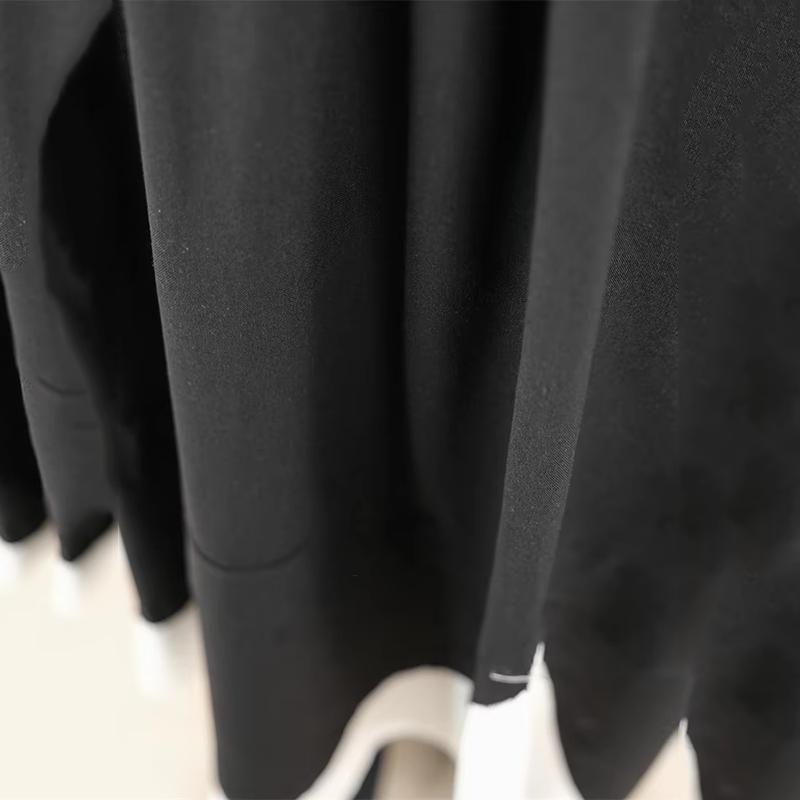 Xitao Contrast Color Asymmetrical Pocket Skirt HQQ2444