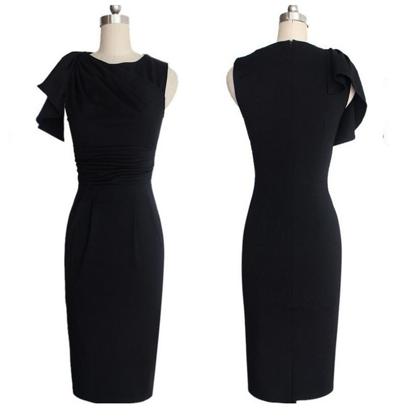 Women's clothing, hip-wrapped medium and long dresses, spring and summer new evening dresses.