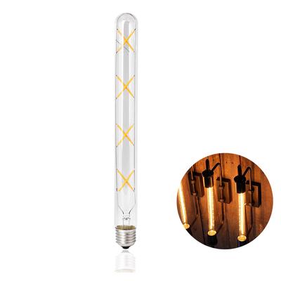 Lampadina a filamento LED retrò vintage T30 8W E27 Bianco caldo 60W equivalente JM126