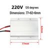 220V Ceramic PTC Electric Heater with Disassembly and Assembly LED Lamp Beads - 77x62mm
