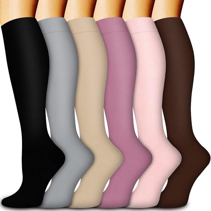 Cross-border Over-the-Knee Compression Yoga & Sport Socks Set