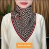 Fashionable Autumn Winter Neck Warmer New Style Korean Version Versatile Warm Elegant Triangle Scarf Neck Protection for Neck