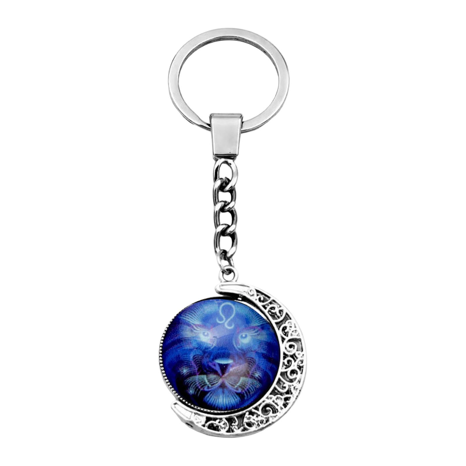 

Вращающийся брелок-подвеска с созвездием полушария и драгоценным камнем времени One Size