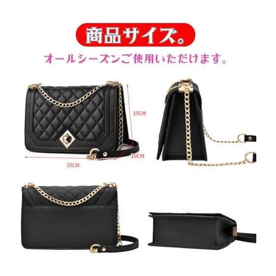[ORIJIRI] Shoulder Bag for Women, Crossbody Pochette, Chain, Girls, Cute, Stylish, PU Leather, Mini Shoulder