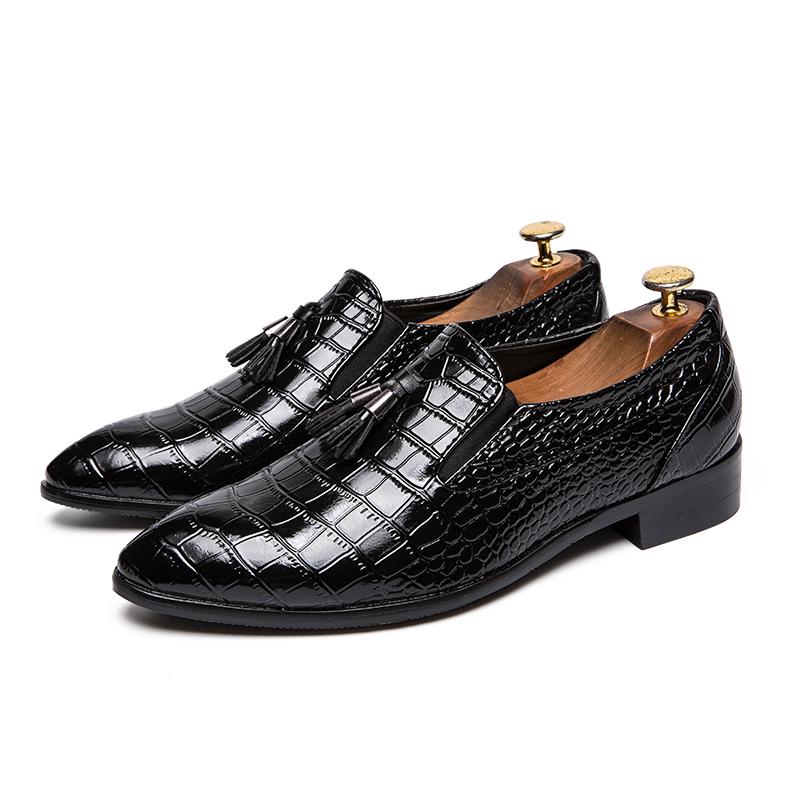 New Mens Formal Leather Shoes Men Dress Business Shoes Male Oxfords Party Wedding Casual Men's Flats Chaussure Homme Men Loafers