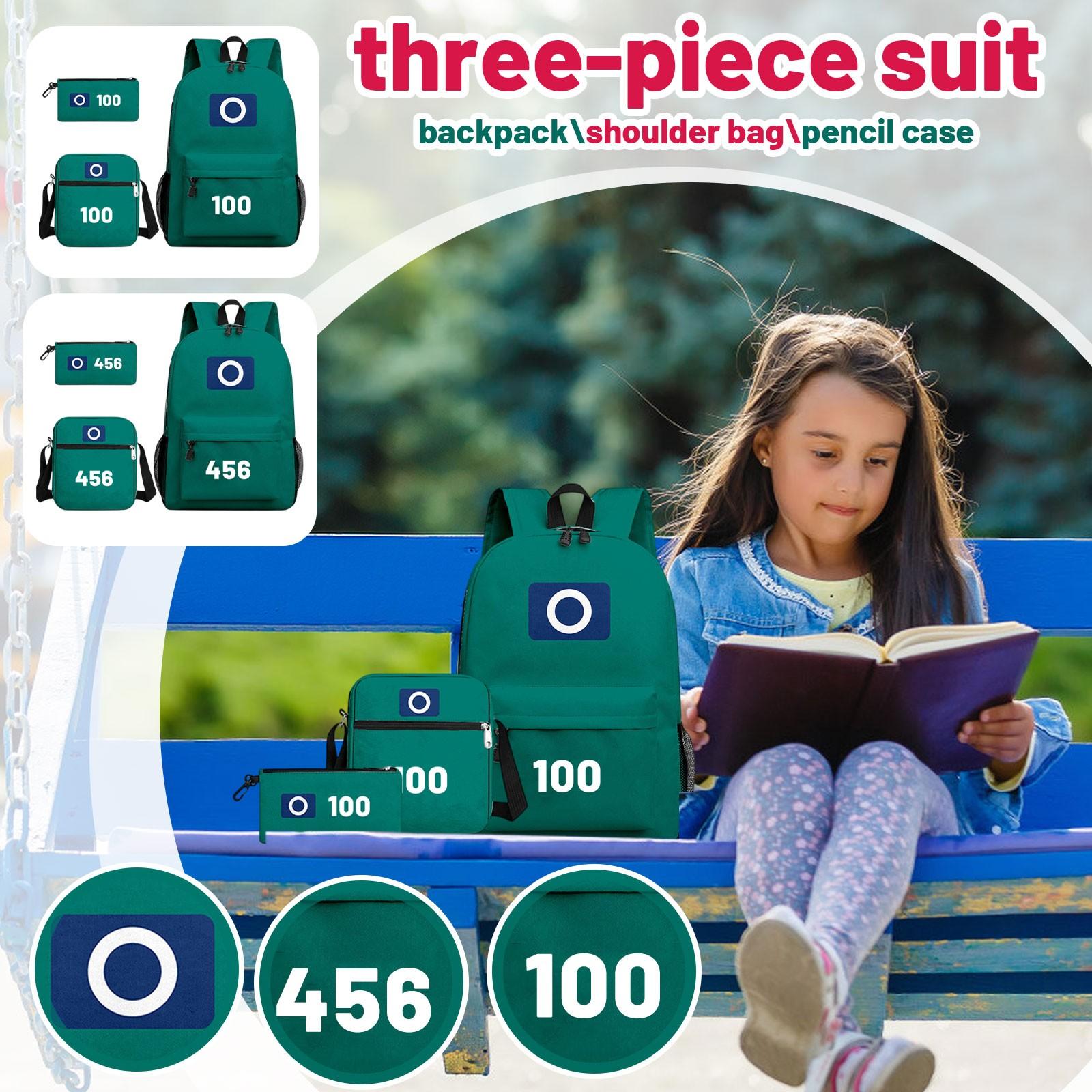 

Cartoon Printing Casual Shoulder Bag Junior High School Students Large Capacity Backpacks One Size