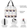 Bolsa de almuerzo térmica aislada de la serie de TV Friends para mujeres Niños Cajas de comida portátiles Fiambrera térmica Bolsa Tote