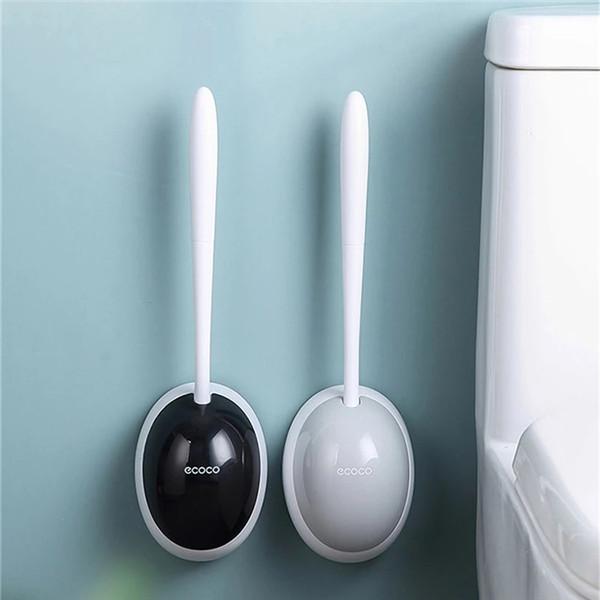 Silicone Toilet Brush For WC Accessories Drainable Toilet Brush Wall-Mounted Cleaning Tools Home Bathroom Accessories Sets