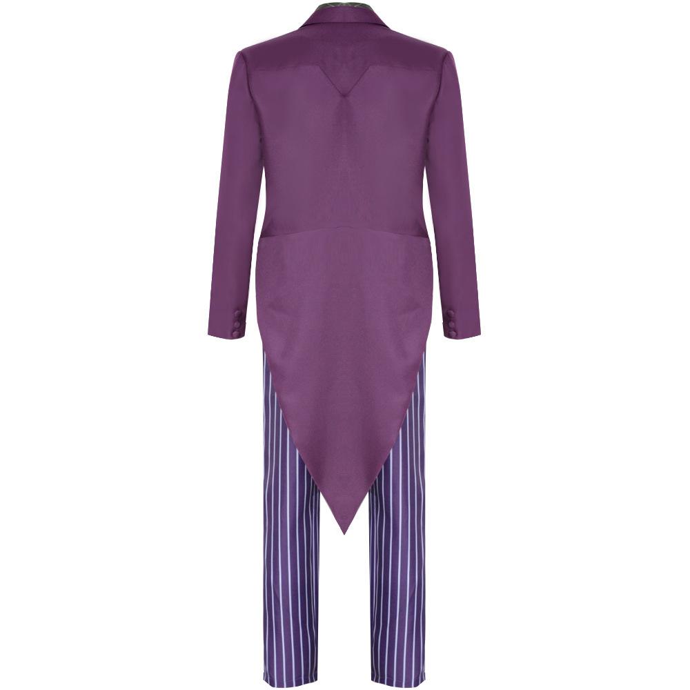 Mortal Kombat 11 Joker Cosplay Costume McFarlane Heath Ledger Purple Full Suit Halloween Party Outfit