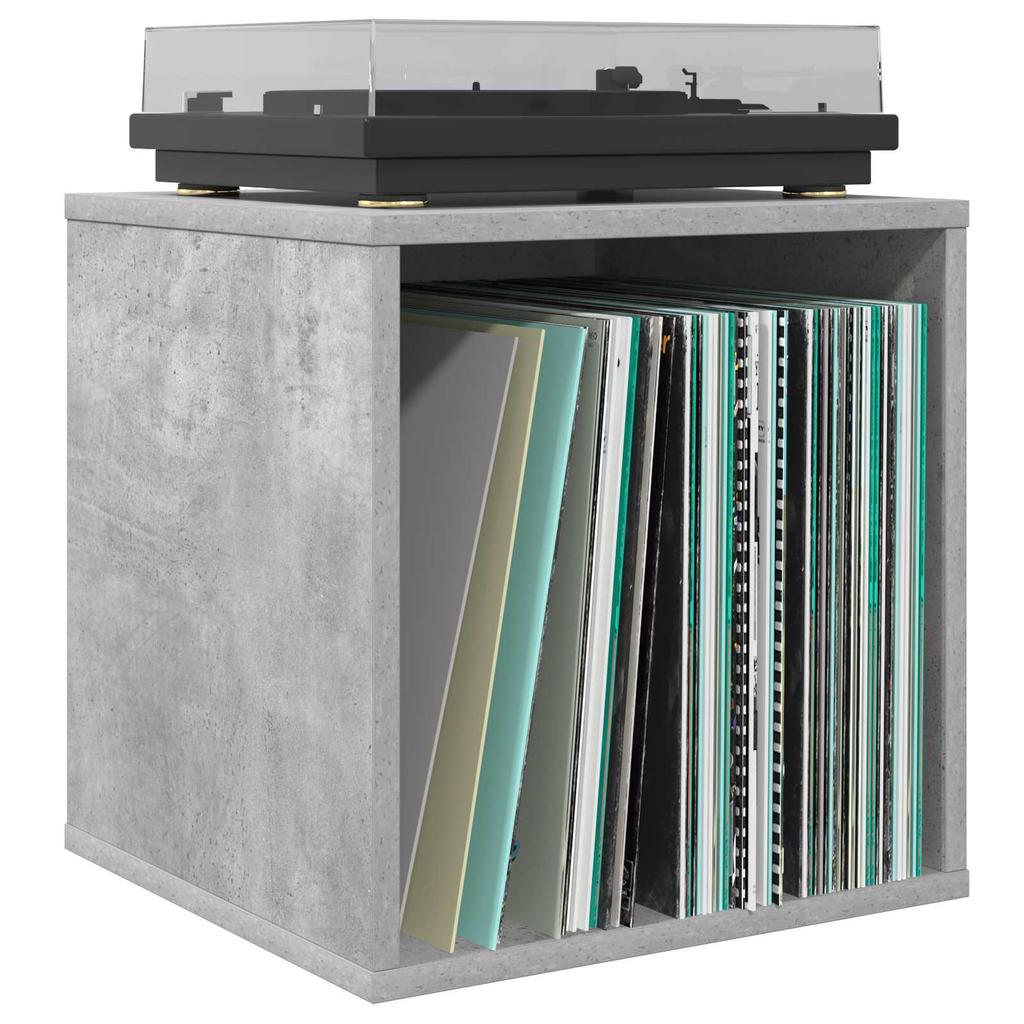 Vinyl Album Box 2 pcs. Concrete Grey 37 x 365 x 38 cm