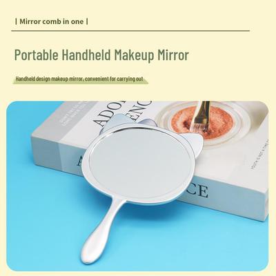 Specchio per Trucco da Mano Grande Dipinto con Gatto