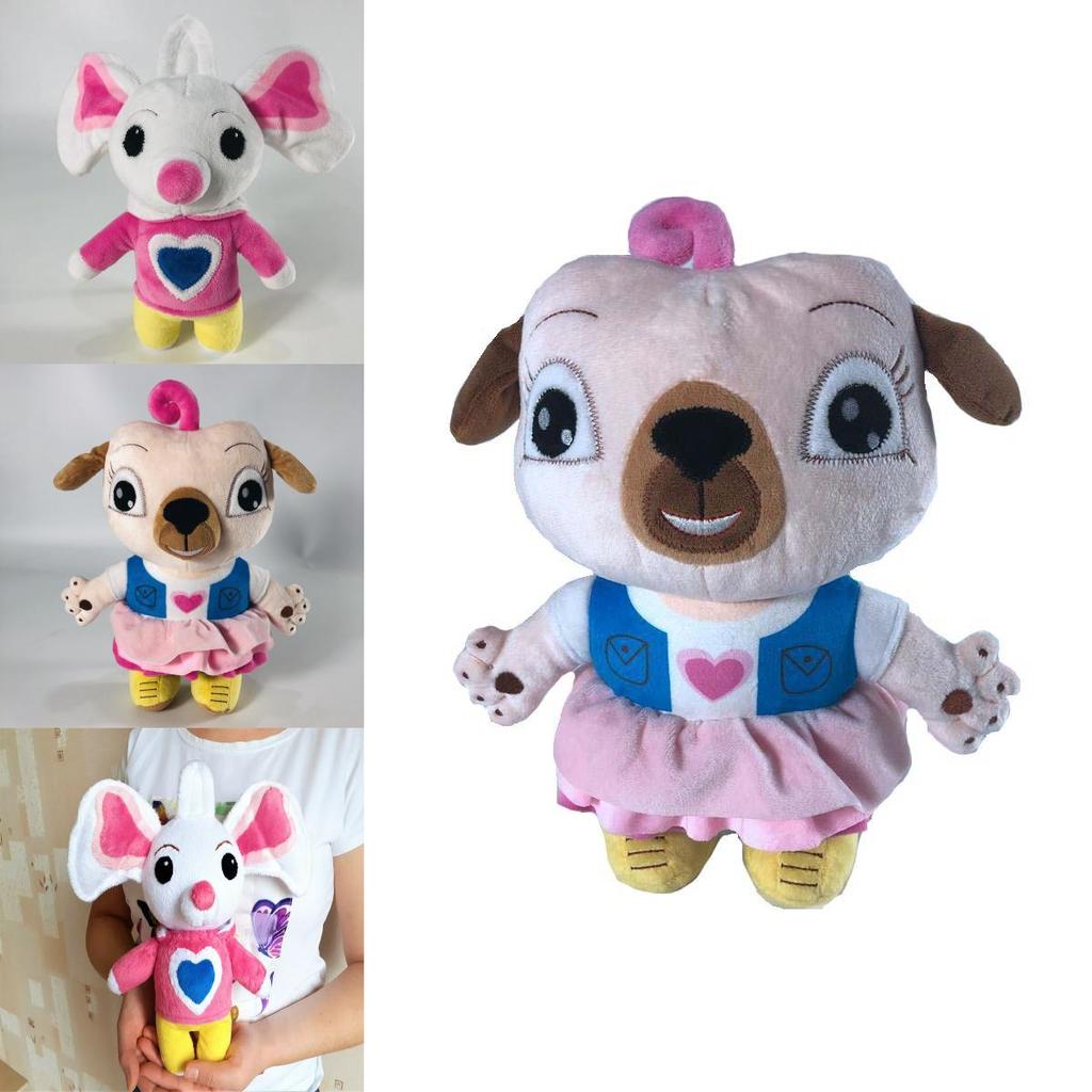 Kuscheliges Chip und Kartoffel Plüschtier Set Mops Maus Puppe