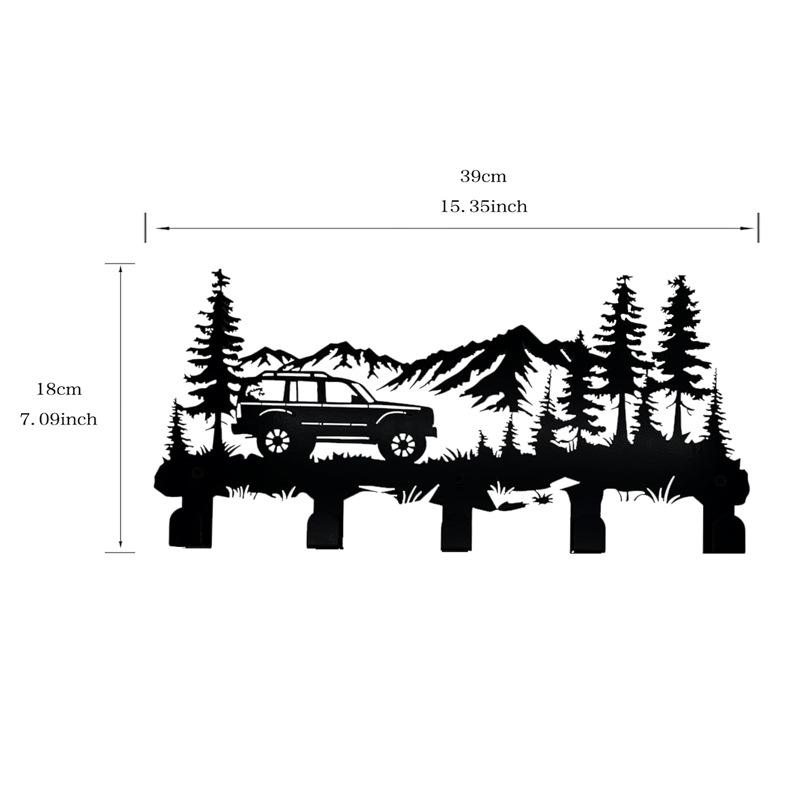 HOME Metall Wandhaken mit Buchstaben - Kreativer Eisenkunst Schlüssel- und Handtuchhalter