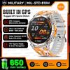 Outdoor GPS Sports Smart Watch Men Built in GPS Compass 5ATM Waterproof Bluetooth Call HD AMOLED Screen Fitness Smartwatch