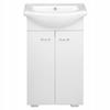 Bathroom cabinet with a free-standing washbasin, oak, 50x86 Tim, with an elongated chrome tap