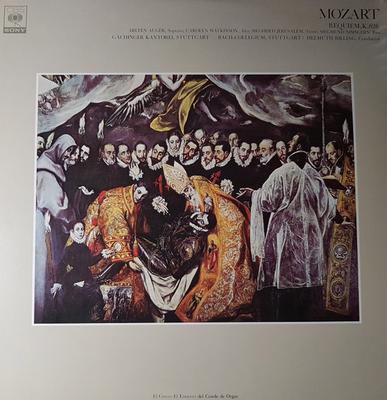 LP Record BACH COLLEGIUM STUTTGART, GACHINGER - Mozart, Requiem Kv 626 FCCA499 CBS SONY Japan Classical Used