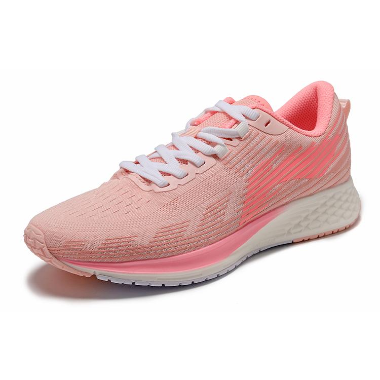 New LiNing Red Hare 4 V2 Rebound Cushioning Breathable Low-Top Running Shoes Women's Crystal Pink ARMR020-3