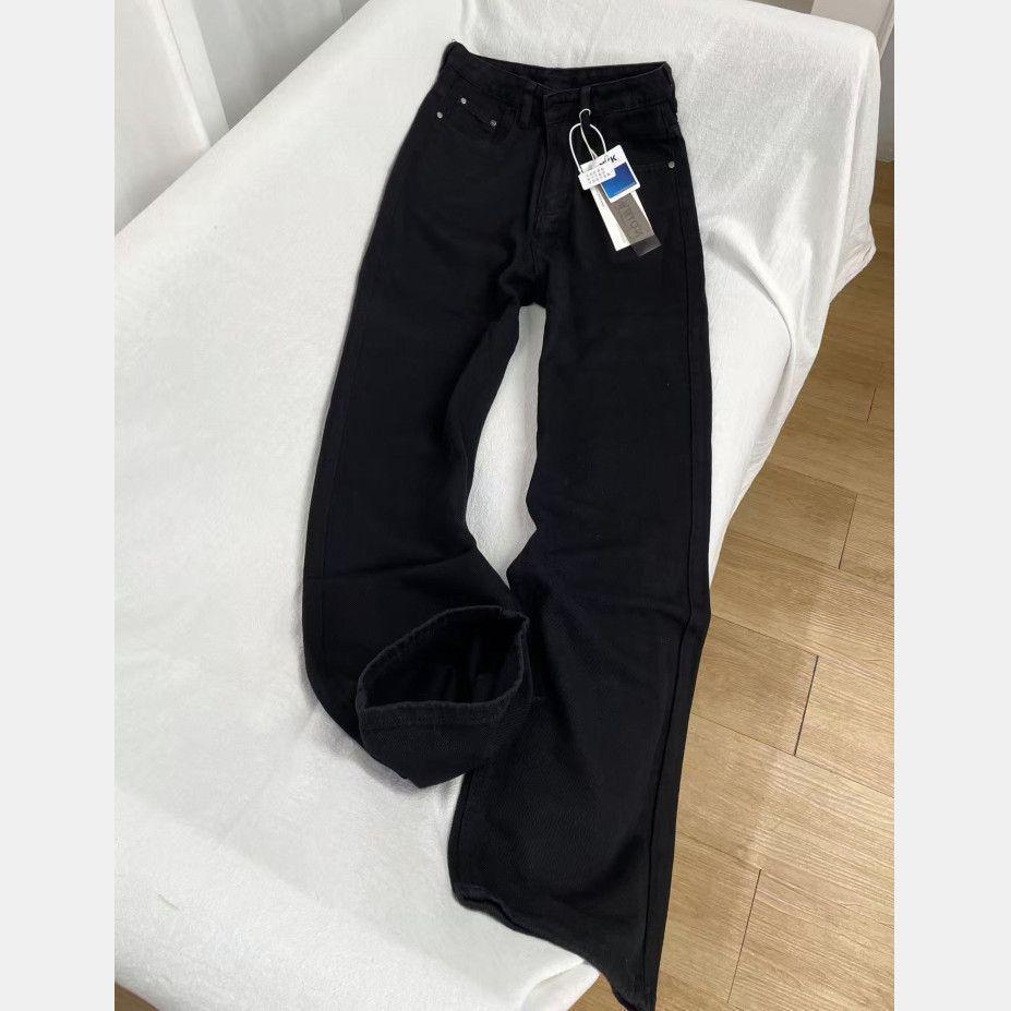 

Women s Petite Wide-Leg Retro Coffee Jeans - Spring Casual Floor-Length Small