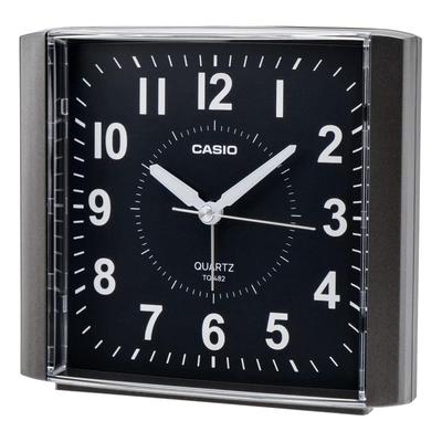 CASIO Horloge Simple avec Alarme, Noir, Analogique, Répétition, Lumière, Design, TQ-482-1JF