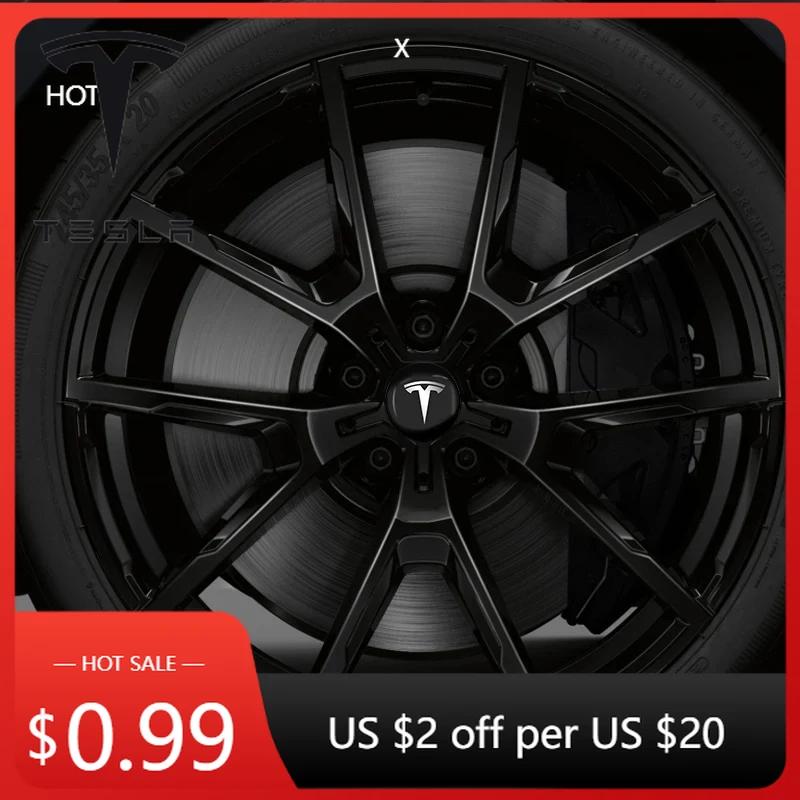 Autoaufkleber 2025 Heiß 4 Stück Auto Logo Radnabendeckel Aufkleber Für Tesla Model X Y Model S modell 3 SUV Y-Eur Version Roadster Embl