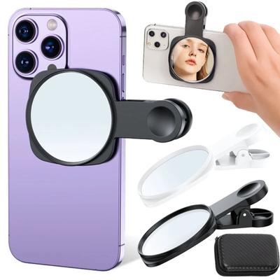 Cell Phone Camera Mirror Reflection Shooting Clip Universal Phone Reflection Clip Back Rear HD Lens Selfie Reflector Mirrors