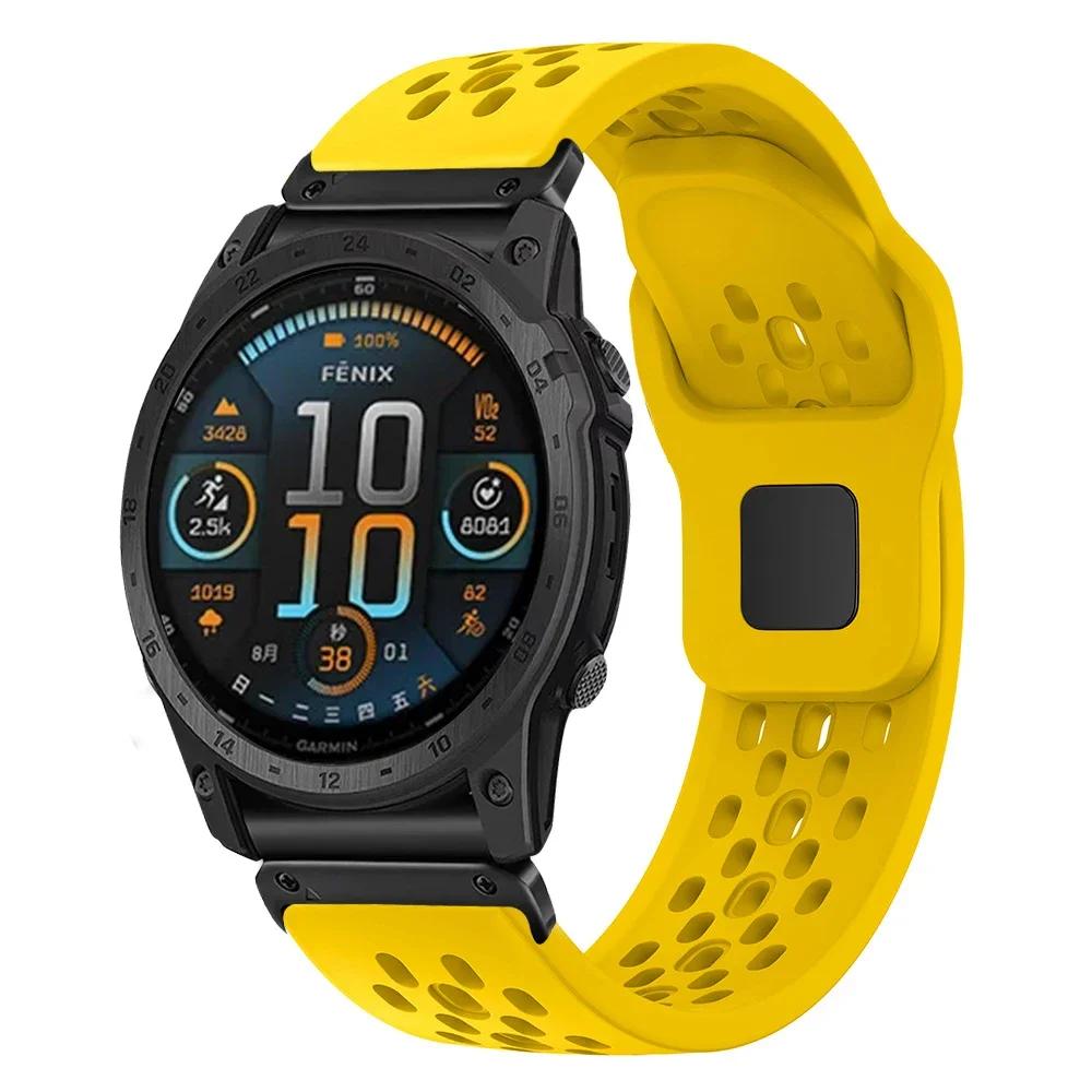 20 22 26mm For Garmin Fenix 8 51mm 7X 7 Pro Fenix 6X 6 5X 5Plus Tactix 7 Quick Fit Sports Silicone Band Forerunner 965 945 Strap