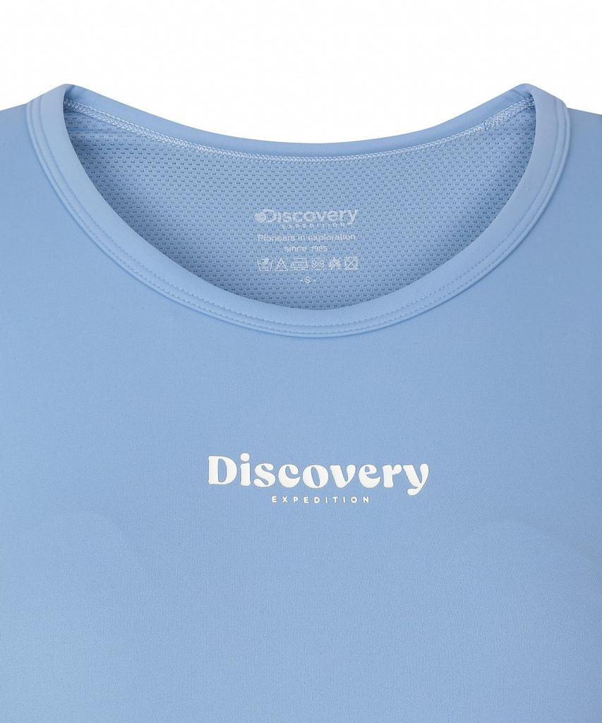 DISCOVERY EXPEDITION Women'S Freshvent Round Neck Bra Top (Blue)