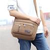 New large-capacity messenger bag men's sports travel going out shoulder bag casual multi-layer canvas bag toolkit